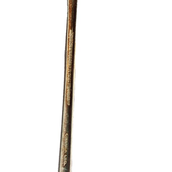 2 Simon E George H Rogers Company Silver Plate Oneida Tea Table Spoon - Picture 7 of 7